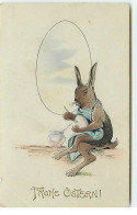N°17643 - Fröhe Ostern - Lièvre Peignant Un Oeuf - Easter