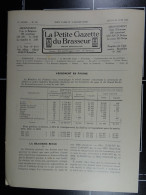 La Petite Gazette Du Brasseur N° 887 De 1936 Brasserie Belgique Bières Publicité Matériel Brassage Brouwerij - 1900 - 1949