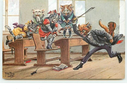 N°6714 - Arthur Thiele - Chats Habillés à L'école - Souris - Thiele, Arthur