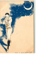 N°14120 - Pierrot Pensant Sous La Lune - 1900-1949