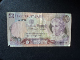 IRLANDE DU NORD * : FIRST TRUE BANK : 20 POUNDS   1.1.1996    P 133b     B+ ** - 20 Pounds