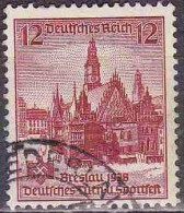 Allemagne Poste Obl Yv:610 Mi:667 Breslau Hôtel De Ville (Beau Cachet Rond) - Oblitérés