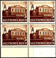 Allemagne Poste N** Yv:688 Mi:764 Reichsmesse Leipzig Maison Des Nations Bloc De 4 Bord De Feuille - Neufs