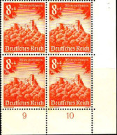 Allemagne Poste N** Yv:679 Mi:755 Winterhilfswerk Heidelberg Château Bloc De 4 CdF - Unused Stamps