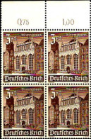 Allemagne Poste N** Yv:675 Mi:751 Winterhilfswerk Danzig Artushof Bloc De 4 Bord De Feuille - Unused Stamps