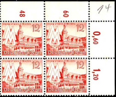 Allemagne Poste N** Yv:665 Mi:741 Leipziger Messe Marktplatz Bloc De 4 CdF - Unused Stamps