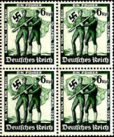 Allemagne Poste N** Yv:605 Mi:662 Ein Volk Ein Reich Ein Führer Bloc De 4 - Unused Stamps