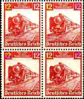 Allemagne Poste N** Yv:540 Mi:581 Locomotive 03 Bloc De 4 - Unused Stamps