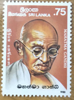 Gandhi Srilanka Mnh Stamp Ghandi Gandi India Inde Indien Nobel Famous People Non Violence - Mahatma Gandhi