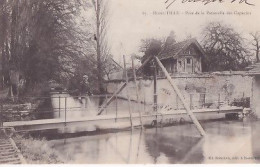 IS SUR TILLE                       POSE DE LA PASSERELLE DES CAPUCINS      OUVRIERS + GRUE - Is Sur Tille