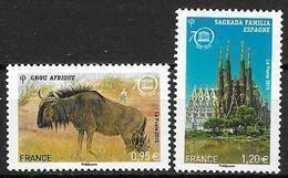 France 2015 Service N° 164/165 Neufs UNESCO à La Faciale + 10% - Mint/Hinged