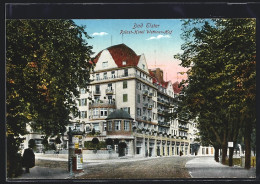 AK Bad Elster, Palast-Hotel Wettiner-Hof Mit Strassenpartie  - Bad Elster
