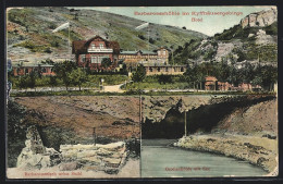 AK Kyffhäuser / Hotel, Hotel Barbarossahöhle Im Kyffhäusergebirge, Barbarossatisch Nebst Stuhl, Grottenhöhle Mit S  - Kyffhaeuser