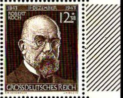 Allemagne Poste N* Yv:783 Mi:864 Robert Koch Bord De Feuille (points De Rouille) - Unused Stamps