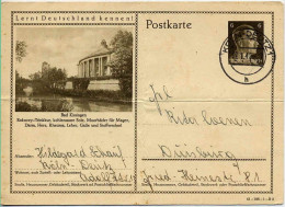 Allemagne Ent-Postal Postkarte Adolf Hitler (TB Cachet à Date) Illustration Bad Kissingen - Other & Unclassified