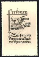 AK Freiburg I. Breisgau, Stadtwappen, Perle Des Breisgaues  - Freiburg I. Br.
