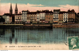 Delcampe - NÂ°7439 Z -cpa Macon -la SaÃ'ne Et Le Quai Du Sud- - Macon