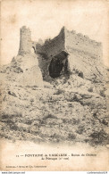 NÂ°7338 Z -cpa Fontaine De Vaucluse -ruines Du ChÃ¢teau De PÃ©trarque- - Autres & Non Classés