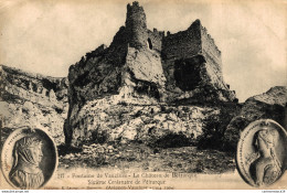 NÂ°7337 Z -cpa Fontaine De Vaucluse -le ChÃ¢teau De PÃ©trarque- - Autres & Non Classés