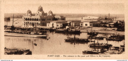 NÂ°7116 Z -cpa Port SaÃ¯d -the Entrance To The Canal - - Port Said