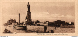 NÂ°7122 Z -cpa Port SaÃ¯d -statue Of De Lesseps- - Port-Saïd