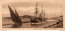 NÂ°7120 Z -cpa Canal De Suez -the Curve Of El Guersh- - Suez