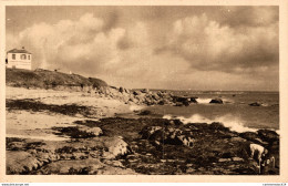 NÂ°8218 Z -cpa Beg Meil -la Plage Des Dunes Et SÃ©maphore- - Beg Meil