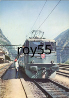 Stazione Treno  75 Del San Gottardo 1957 Ferrovie Federali Svizzere (timbro Su F.bollo Commemorativo/v.retro) - Gares - Avec Trains