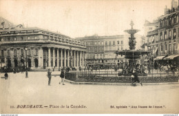 NÂ°8220 Z -cpa Bordeaux -place De La ComÃ©die- - Bordeaux