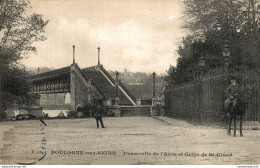 NÂ°7805 Z -cpa Boulogne Sur Seine -passerelle De L'Avre Et Grille De St Cloud- - Boulogne Billancourt