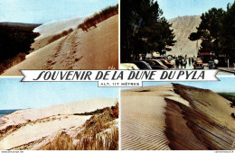 NÂ°7746 Z -cpsm Souvenir De La Dune Du Pyla - Gruss Aus.../ Grüsse Aus...