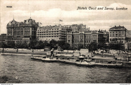 NÂ°7734 Z -cpa London -hotels Cecil And Savoy- - Autres & Non Classés