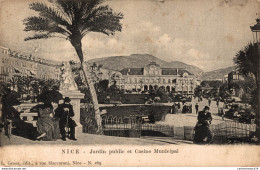 NÂ°8755 Z -cpa Nice -jardin Public Et Casino Municipal- - Autres & Non Classés