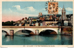 NÂ°8743 Z -cpa Le Mans -le Pont Gambetta Et La Sarthe- - Le Mans