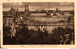 NÂ°8556 Z -cpa Marseille -la CathÃ©drale Et Le Fort St Jean- - Non Classés