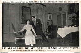 NÂ°8412 Z -cpa ThÃ©Ã¢tre De La Renaissance -le Mariage De Mlle Beulemans- - Theater