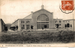 NÂ°8319 Z -cpa Champagne Sur Seine -faÃ§ade De L'usine Schneider- - Champagne Sur Seine