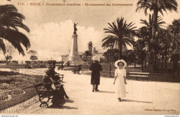 NÂ°9381 Z -cpa Nice -nouveaux Jardins -monument Du Centenaire- - Otros & Sin Clasificación