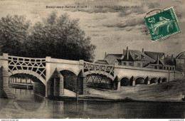 NÂ°9398 Z -cpa Bray Sur Seine -ancien Bray- Le Pont En 1848- - Bray Sur Seine