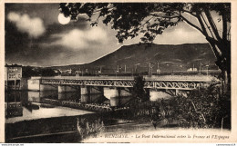 NÂ°9271 Z -cpa Hendaye -le Pont International Entre Le France Et L'Espagne- - Hendaye