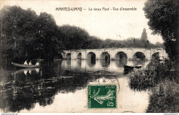 NÂ°9191 Z -cpa Mantes Limay  -le Vieux Pont- - Limay