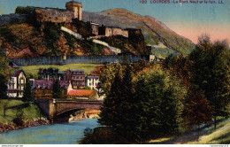 NÂ°9159 Z -cpa Lourdes- Le Pont Neuf Et Le Fort- - Lourdes