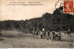 NÂ°9081 Z -cpa Bois De Vincennes -artillerie Ã  L'exercice- - Manoeuvres