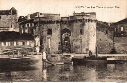 NÂ°10083 Z -cpa Cognac -les Tours Du Vieux Pont- - Cognac