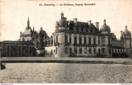 NÂ°10025 Z -cpa Chantilly -le ChÃ¢teau, FaÃ§ade Nord Est- - Castles