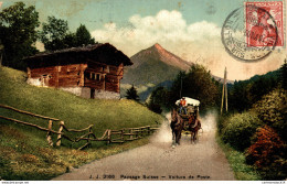 NÂ°9666 Z -cpa Paysage Suisse -voiture De Poste- - Postal Services