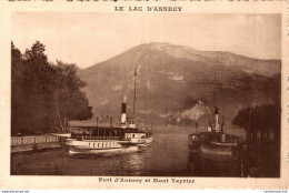 NÂ°9602 Z -cpa Port D'Annecy Et Mont Veyrier- - Annecy