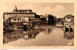 NÂ°9570 Z -cpsm Castres -cours De L'Agout Vu Du Pont Neuf- - Castres