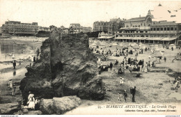 NÂ°9494 Z -cpa Biarritz Artistique- La Grande Plage- - Biarritz