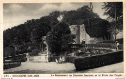 NÂ°10603 Z -cpa Boulogne Sur Mer -le Monument Du Souvenir FranÃ§ais- - Boulogne Sur Mer